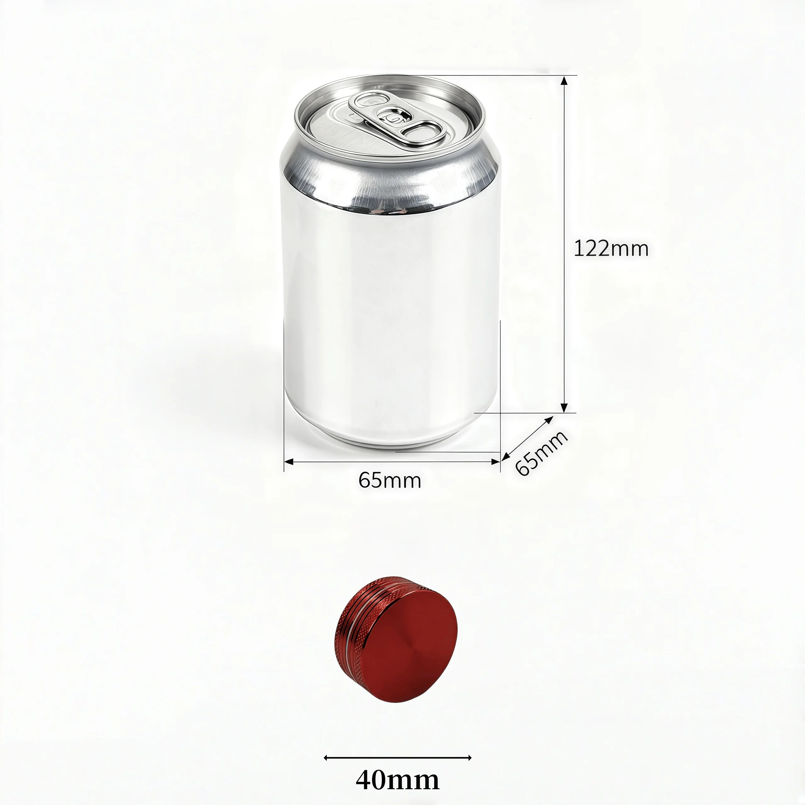 11-Color 40mm Manual Grinder - Dual-Layer Fast Grinding with Diamond Teeth, Portable Design，The best Smoking accessories