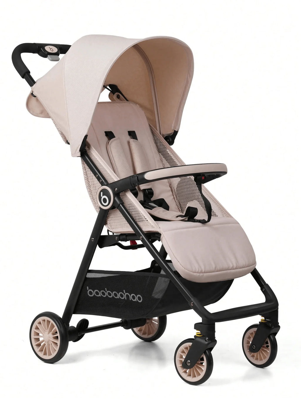 Baby stroller is lightweight, foldable, can sit or lie down, portable baby stroller with mesh design, cool and breathable