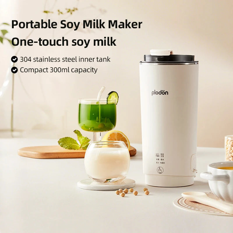 300ml Mini Soy Milk Machine Electric Juicer Blender Multifunctional Wall Breaking Machine Soybean Milk Maker Breakfast Machine