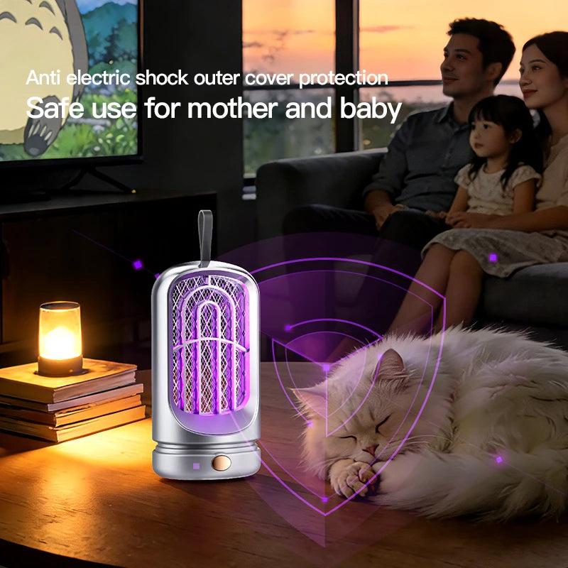 Anti-mosquito Lamp Mosquito Killer Lamp Electronic Fly Zapper Rechargeable Mosquito Repellent Outdoor Insect Trap