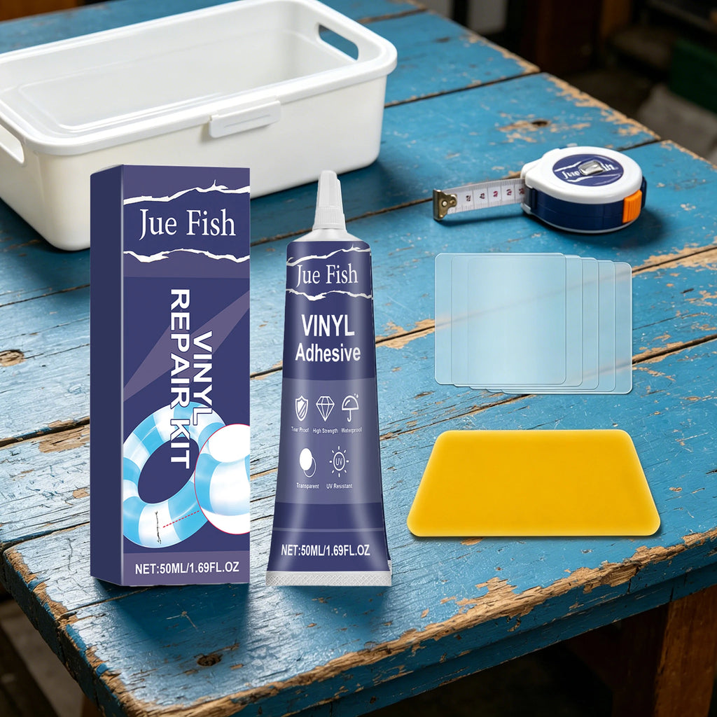 50ML Vinyl Repair Kit Self-adhesive Patch Strong Adhesion Waterproof Leakproof Crack Remove for Inflatable Floats & Water Toys