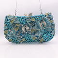 Hollow Out Women Evening Bag Gold Crystal Banquet Handbag Luxury Diamond Clutch Purse Wedding Bride Bags Elegant Dinner Bag