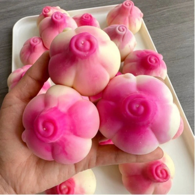 Handmade Crunchy Squishy Onion Stress Ball Squeeze Toy Squishy Fidget Ball ASMR Sensory Stress Relief Toy Relieve stress