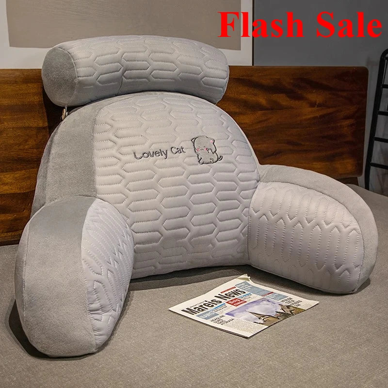Flash Sale 2025 bedside cushion soft bag waist pillow large backrest bed pillow sofa bed dormitory reading throw pillow tatami
