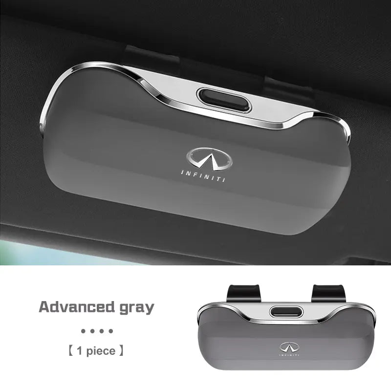 Car Sun Visor Glasses Case Portable For Infiniti G35 G37 Q50 G20 QX50 QX55 QX60 QX80 Q60 FX35 M45 Sunglasses Holder Eyeglass Box