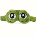 1 Cute Companion Soft Frog Sleeping Eye Mask, Comfortable Eye Protection, Suitable for Quiet Naps and Power Outages,