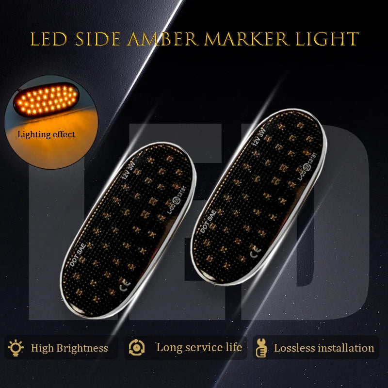 Dynamic LED Side Marker Light Side Repeater Lamp Turn Signal Light Panel Lamp For Volkswagen Crafter 2006 For Benz Sprinter W906