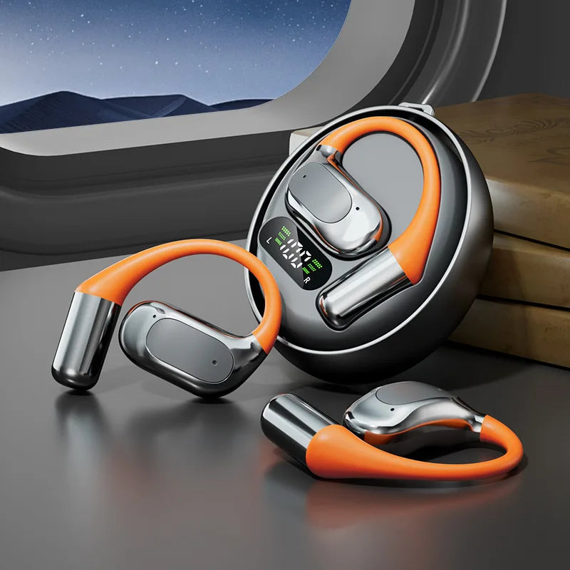 M113 Bluetooth headphones are wireless over-ear type with open and non-in-ear air conduction, specifically designed for sports