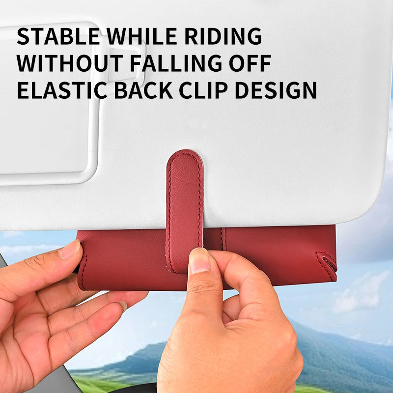 New Car Sun Visor Storage Holder Magnetic Suction Car Glasses Case Car Interior High-end Sunglasses Box Car Interior Accessorie