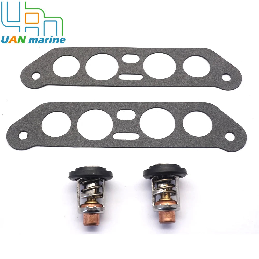 340975 340976 Thermostat Kit for Johnson Evinrude 65 80 85 88 90 100 112 115 HP V4 18-3673