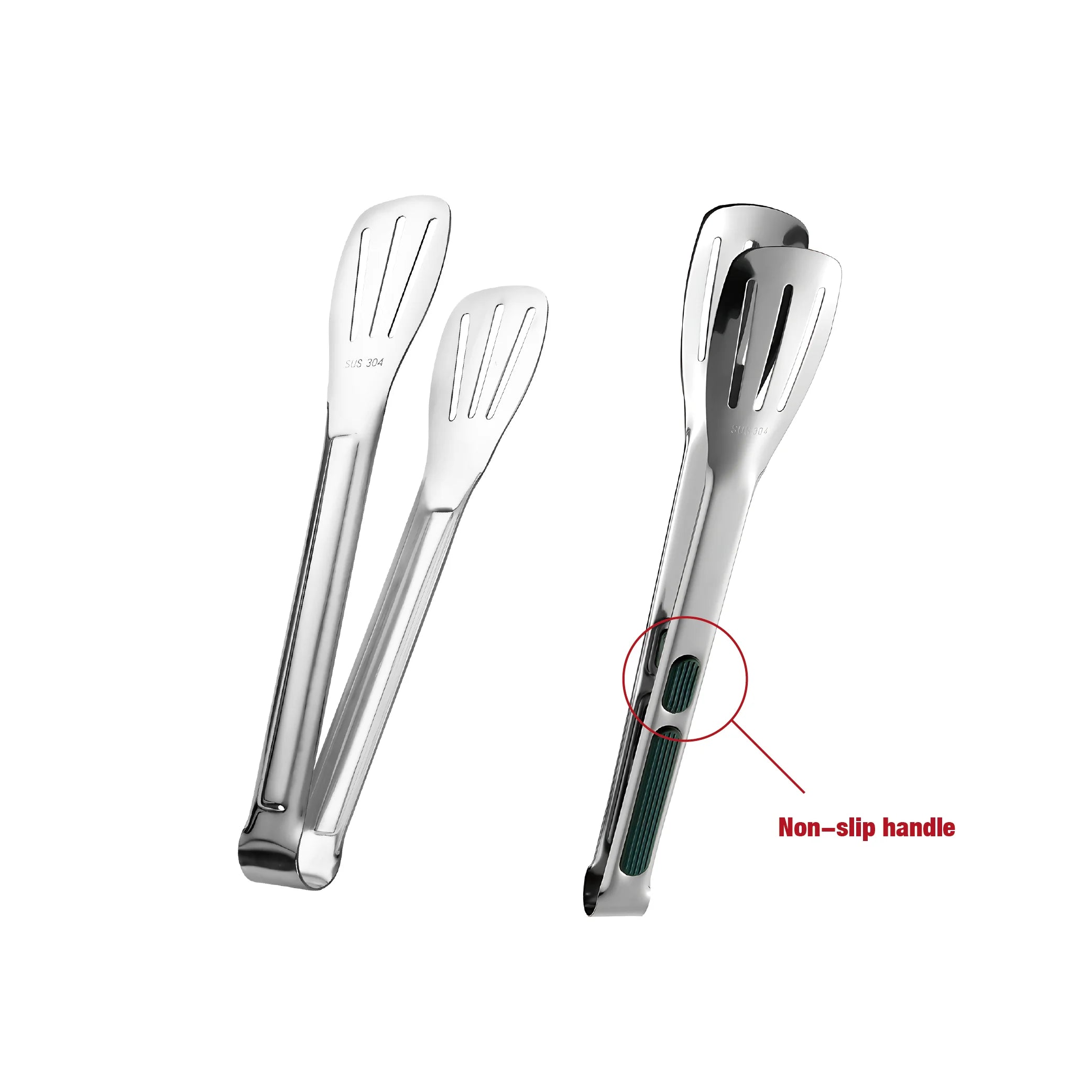 VIMACO® High Quality Stainless Steel 304 18/8 Food Tong Small Serving Utensils for Cooking Entertain Salad Barbecue Buffet Toast