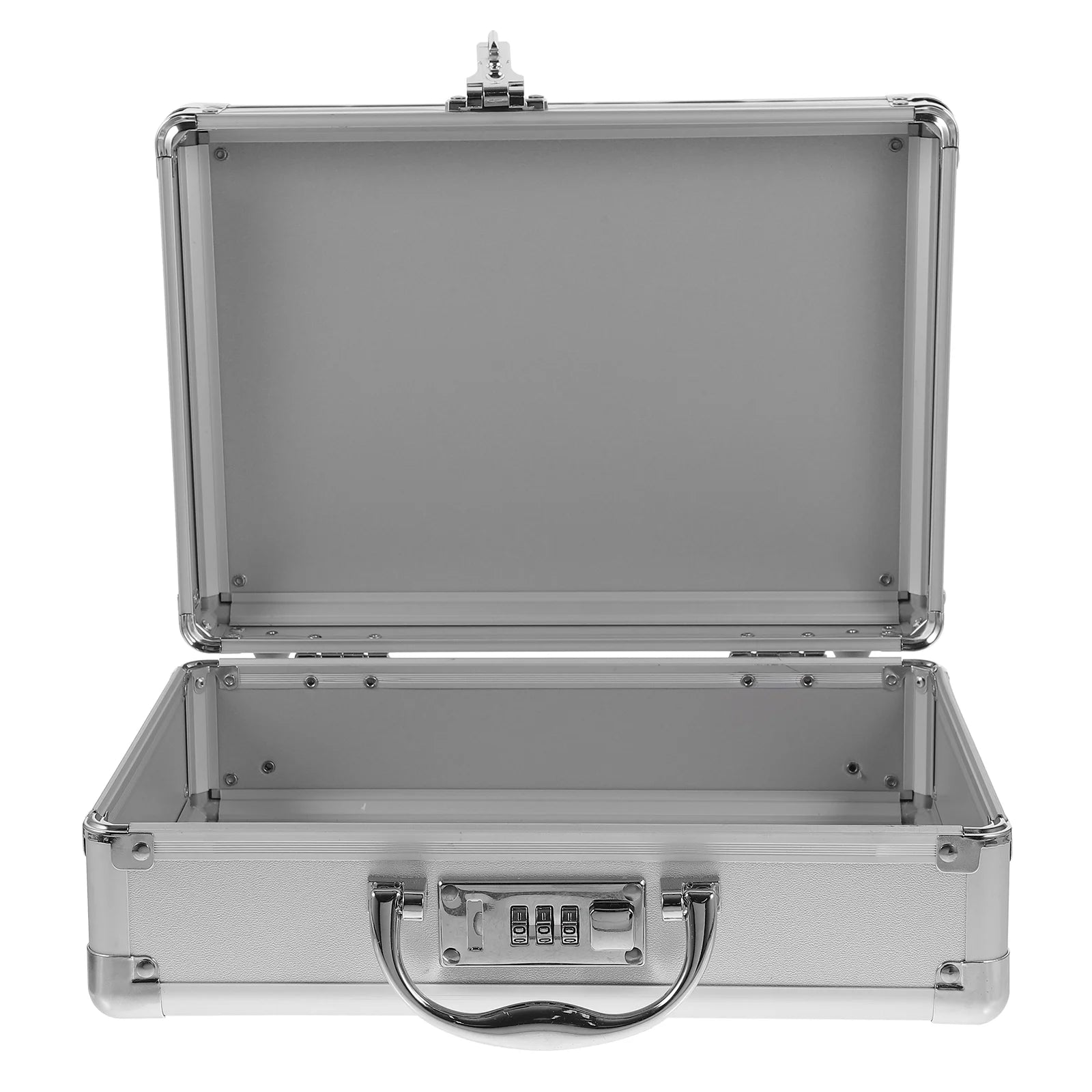 Small Aluminum Alloy Multi Function Suitcase Tool Storage Case With Password Lock Egg Cotton Flat Cotton DIY Tear Cotton