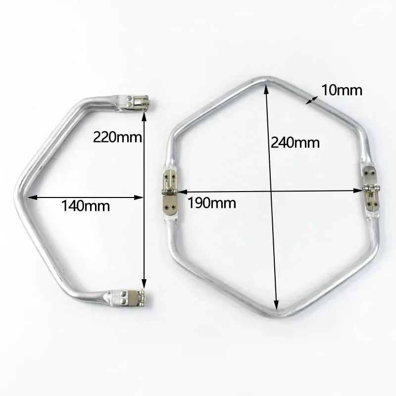 1-5Pcs Metal Kiss Clasp Purse Frame Cloud Bag Doctor Aluminium Tube Handle Buckle DIY Bags Clutch Handles Hardware Accessories