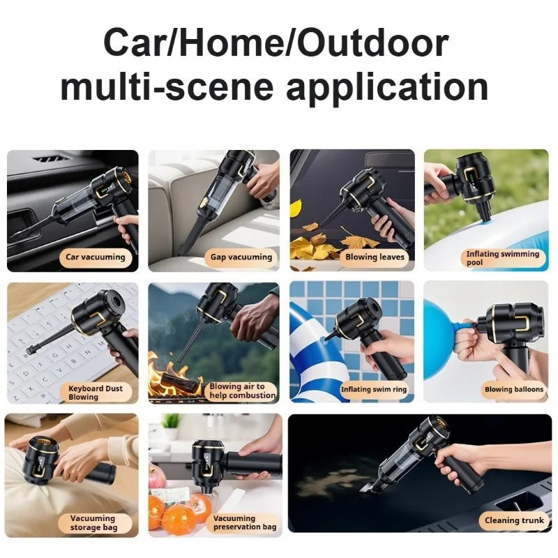 Strong Suction Cordless Mini Handheld Car Vacuum Cleaner Portable Wireless Auto Home Cleaning Vacuum