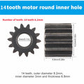 1 Piece Dc Motor Gear 9 /11 /12/13/14/15/16 Teeth Electric Motor Gears for 10.8V / 12V / 14.4V / 16.8V / 18V / 21V /25V Motors