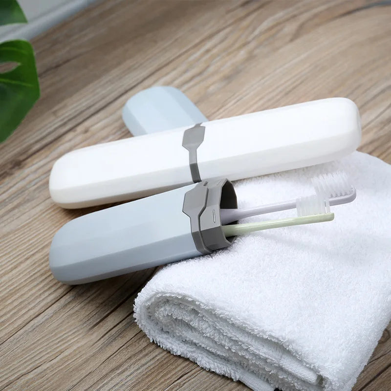 1pc Portable Toothbrush Cover Storage Box Daily Outdoors Travel Hiking Camping Toothbrush Holder Case Box Bathroom Accessories