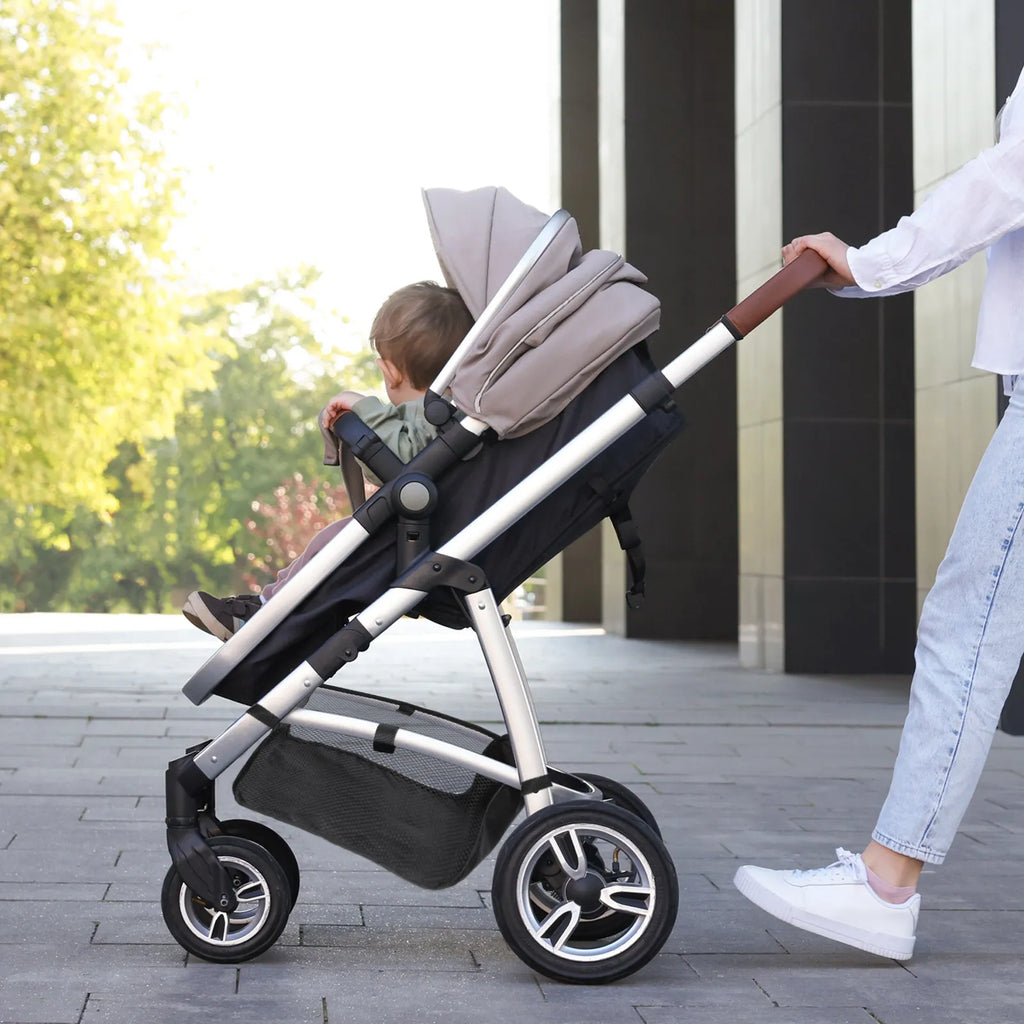Baby Stroller Bottom Basket Oxford Cloth Lightweight Portable Pushchair Storage Organizer Bag Large Capacity Storage