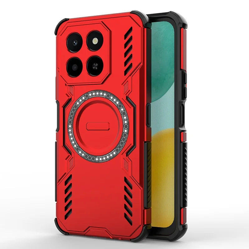 For Honor X6C Case Cover Huawei Honor X6C Capas Bumper Armor Shockproof Magnetic Attraction Adsorption Charge Fundas Honor X6C