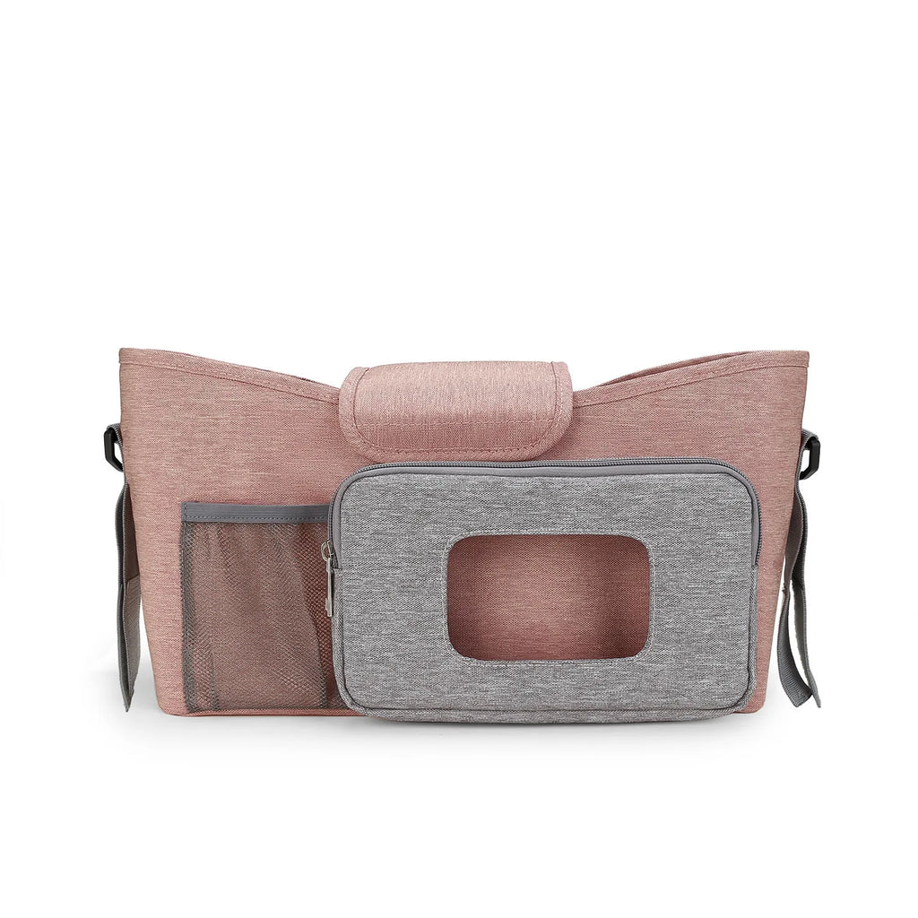 Baby Stroller Hanging Bag Large Capacity Portable Baby Travel Supplies Storage Bag Multifunctional Fashionable Baby Stroller Bag