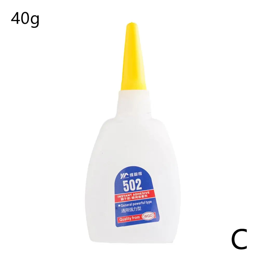 502 Super Glue Instant Quick-drying Cyanoacrylate Adhesive Leather Rubber Wood Metal Strong Liquid Glue Tool