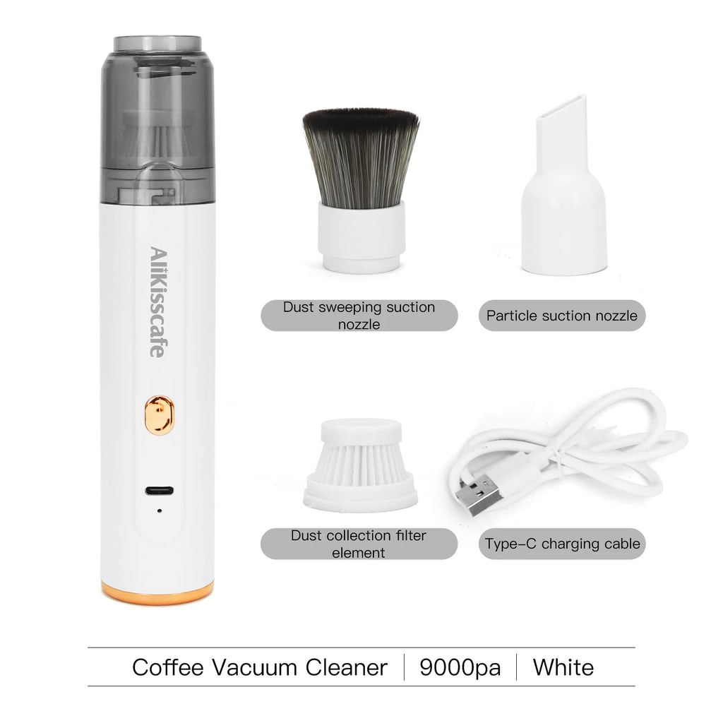 AliKisscafe Coffee Grounds Vacuum Cleaner Grinder Remover Powder Brush Portable Cleaning Tools Barista Tool Espresso Accessories
