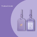 1Pc PU Leather Luggage Tag Travel Suitcase Name ID Label Identifier Bag Tag Travel Accessories