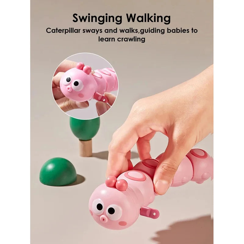Cute Articulated Chain Caterpillar Crawling Toy Kids Early Education Stress Relief Fidget Toy Children Holiday Gift