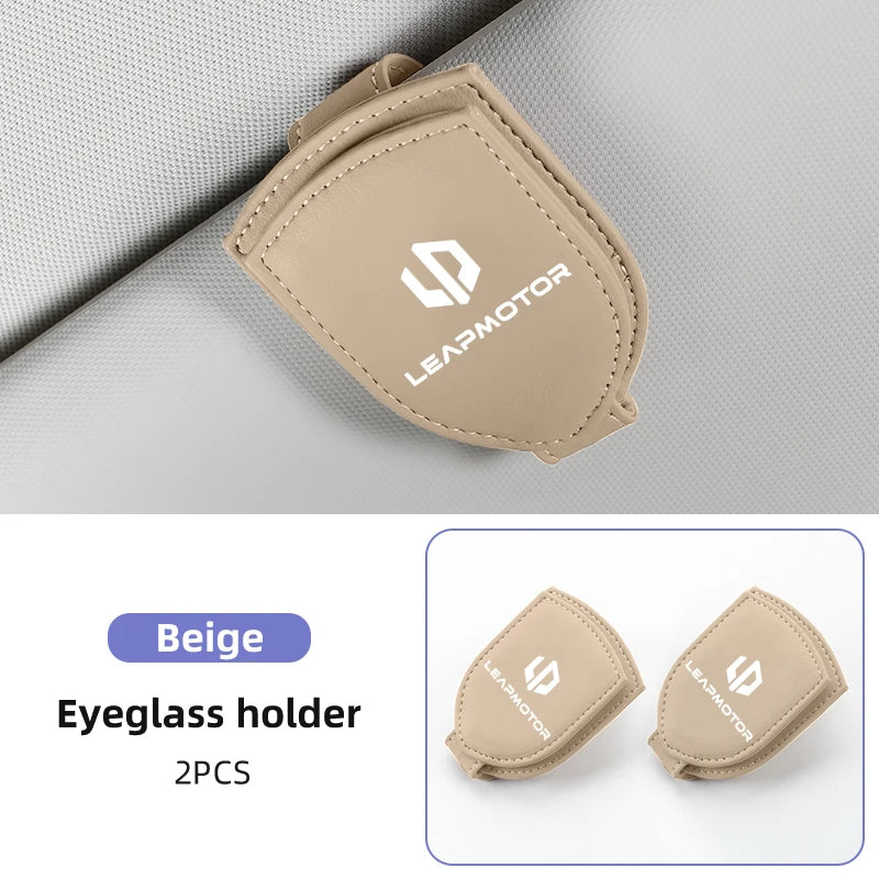 Sunglasses Holder Car Sunshades Magnetic Sunglasses Clip Ticket Clip For Leapmotor T03 S01 C11 C01 Leap Motor