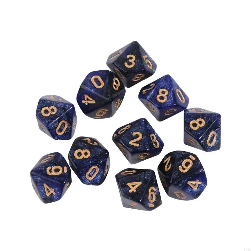10pcs 10 Sided D10 Polyhedral for Table Games for Pub Club Games Supplies Table Games