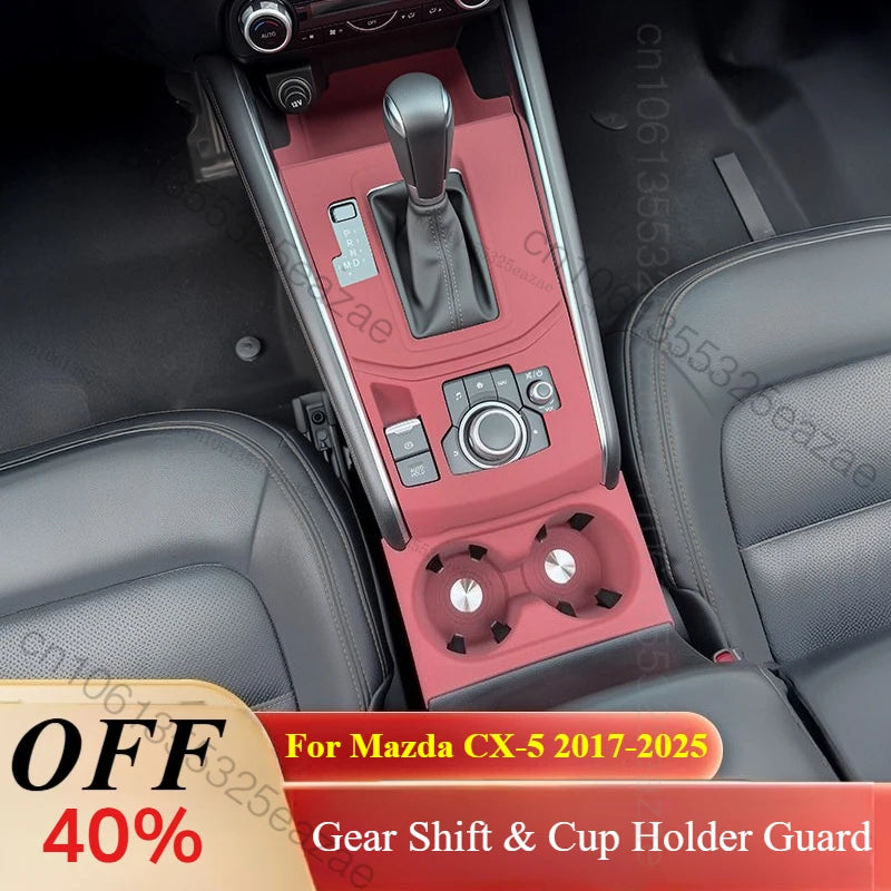 For Mazda CX 5 2025 2017 Silicone Console Mat Gear Shift Cup Holder Guard Custom Fit Anti Slip Durable Interior Trim Accessories