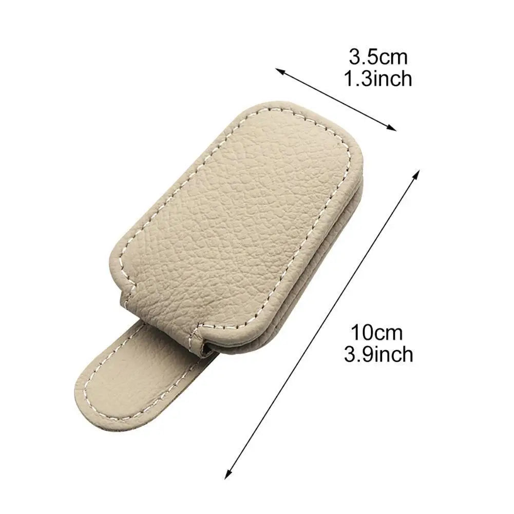 Car Sun Visor Glasses Case Holder Sunglasses Clip Ticket Card Clip Multifunction Portable Clip Auto Interior Accessories