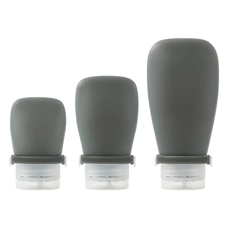 10PCS 30/60/90ml Empty Refillable Silicone Travel Soft Squeeze Tube Leakproof For Shampoo Lotion Bottle Portable Container