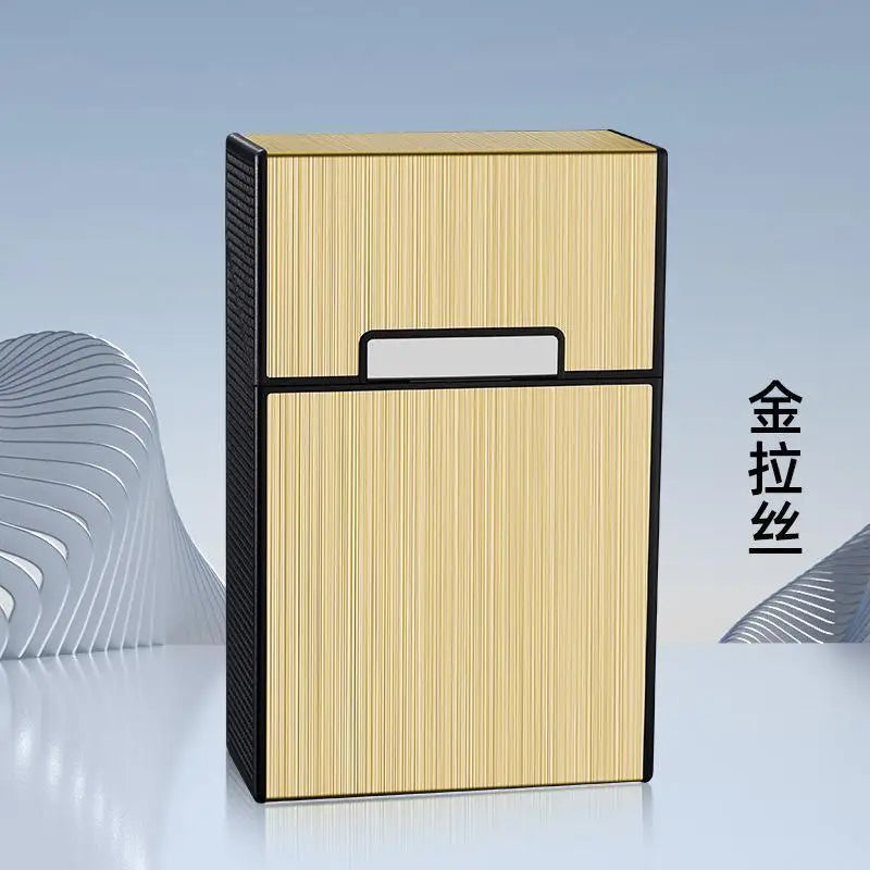 daily1PC Metal Cigarette Case 20 Cigarette Capacity Crush Proof For Daily Commute Outdoor Use Portable cigarette box