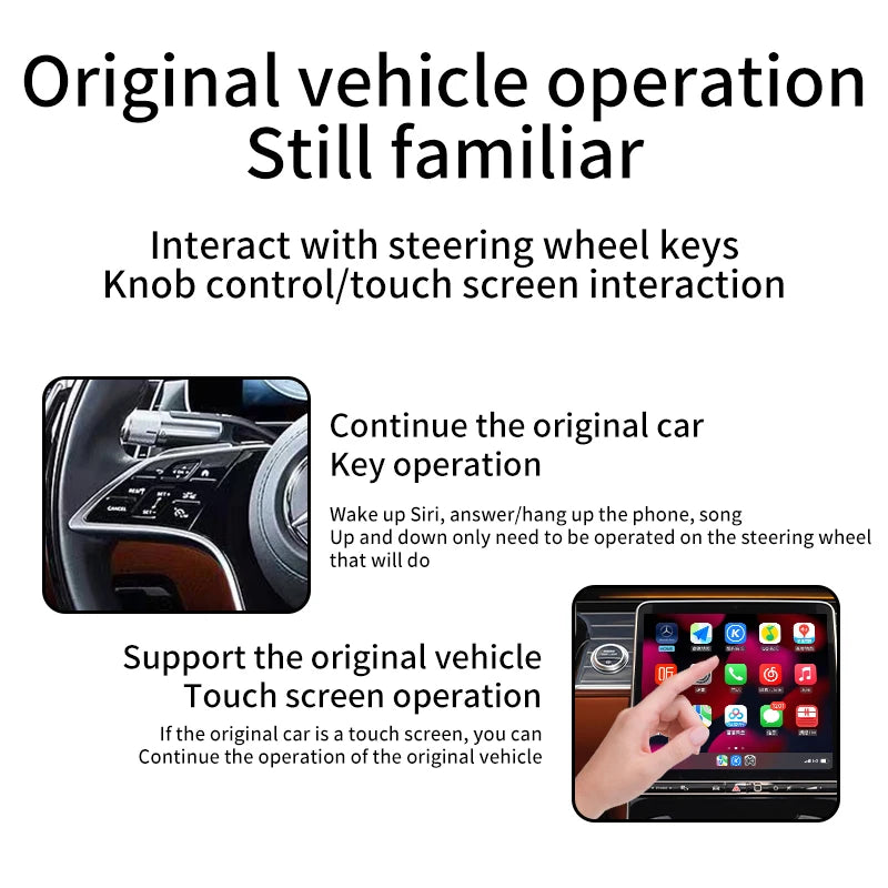 Mini Box Dongle Wired To Wireless Carplay Android Auto For Audi Toyota Mazda Nissan Chevrolet Suzuki Subaru Kia Ford Opel Skoda