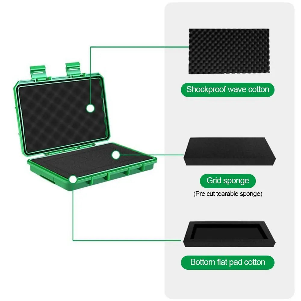 Plastic Storage Case Shock Resistant Organizer Protection Equipment Box Multi-functional Protective Padding Tool Storage Box