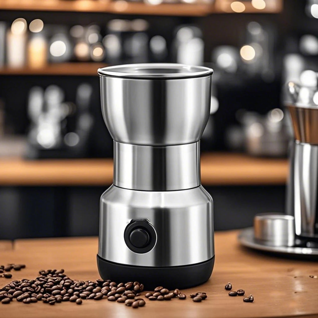 Electric Stainless Steel Coffee Bean Grinder Nut Spice Mixing Grinder 350ml Large Capacity Coffee Grinder Restaurants Household