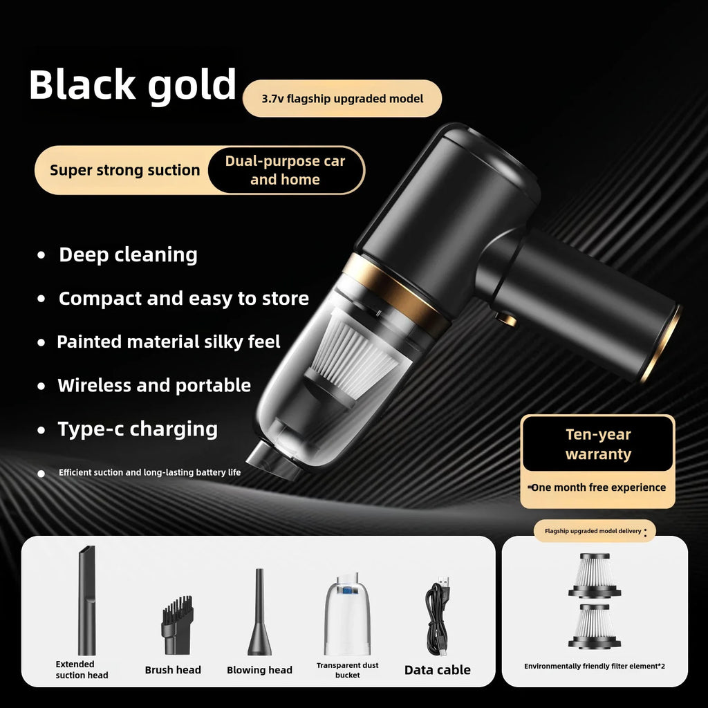 Lenovo 98000PA Wireless Vacuum Cleaner 120W Powerful Suction Home Car Dual- Use Cleaner Portable Handheld Cleaning Machine New