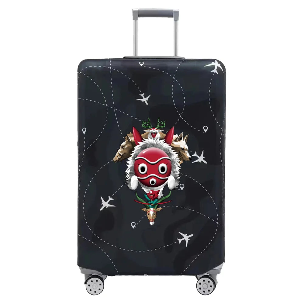 Baggage Covers Travel Luggage Protective Cover Stretch Dust Suitcase Covers Cartoon Print Series for18-32inch Travel Accessories