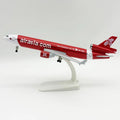 20cm Diecast Alloy Plane Airasia Cargo MD-11 Aircraft Model Replica Miniature Airplane With Wheels Souvenir Toy Gift For Display
