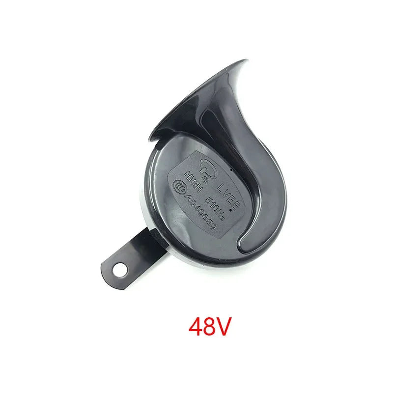 Universal Motorcycle Horn 12V 48V 60V E-Bikes Motorcycle Electric Horn Kits Waterproof Round Loud Horn Speaker