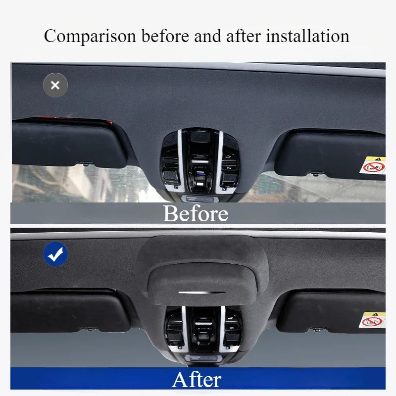 For Porsche Cayenne 2019-2024 Car Glasses Case Roof Sunglasses Storage Clip Car Accessories Interior Modification Accessories