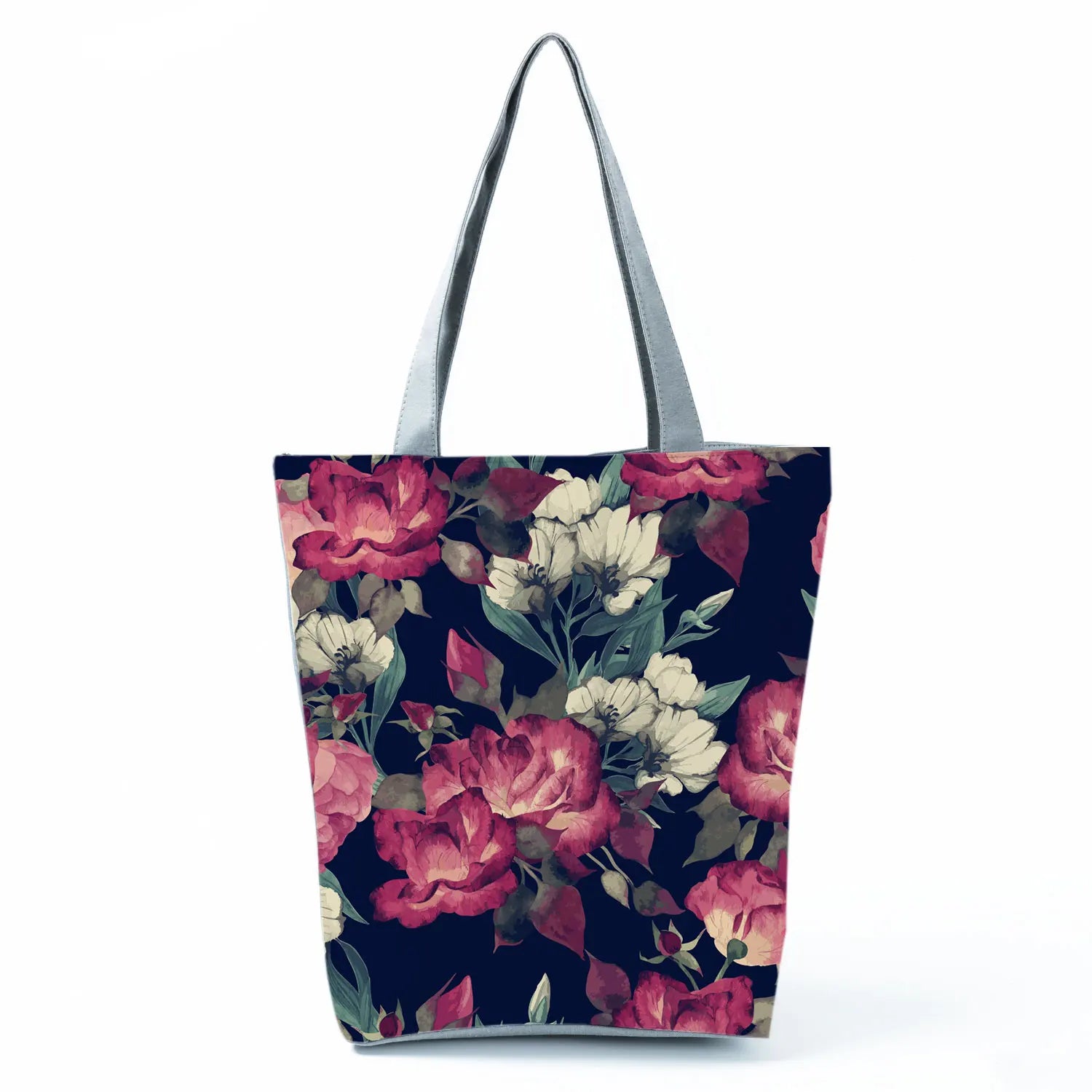 Plant Floral Print Handbags Casual Women Shopping Tote Bags High Capacity Travel Beach Outdoor Package Female Lady Shoulder Bag