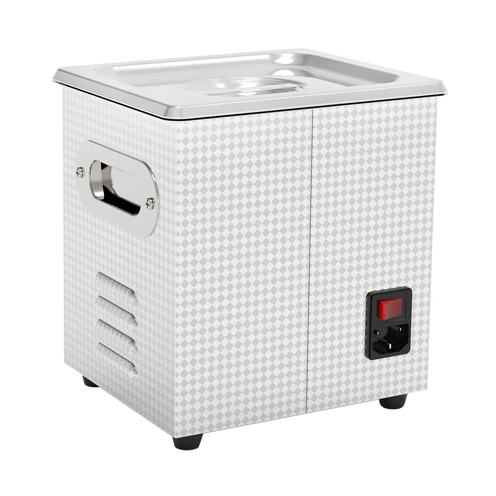 Granbosonic 1L 60W/120W Ultrasonic Cleaner Machine Stainless Steel With Heater Timer Jewelry Glasses for Home