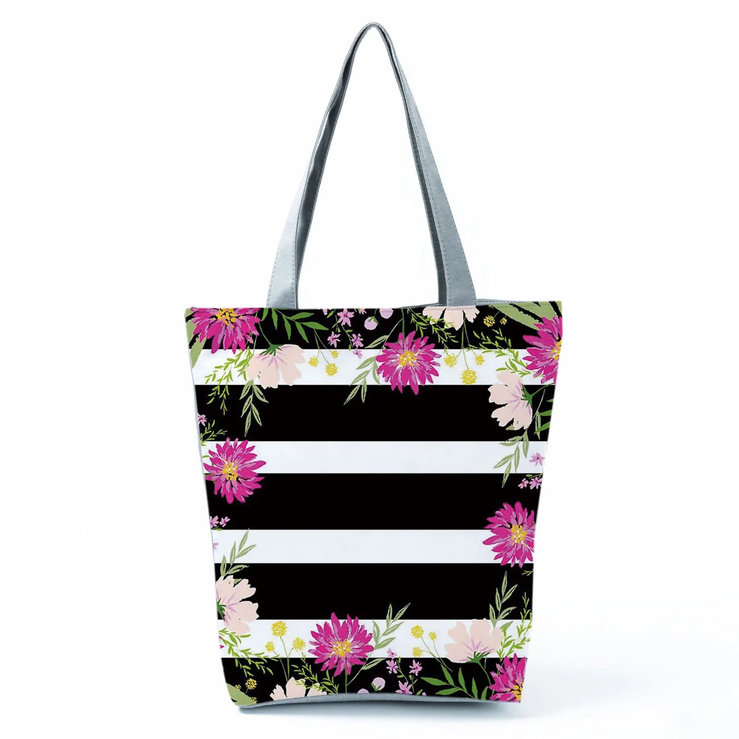 Plant Floral Print Handbags Casual Women Shopping Tote Bags High Capacity Travel Beach Outdoor Package Female Lady Shoulder Bag
