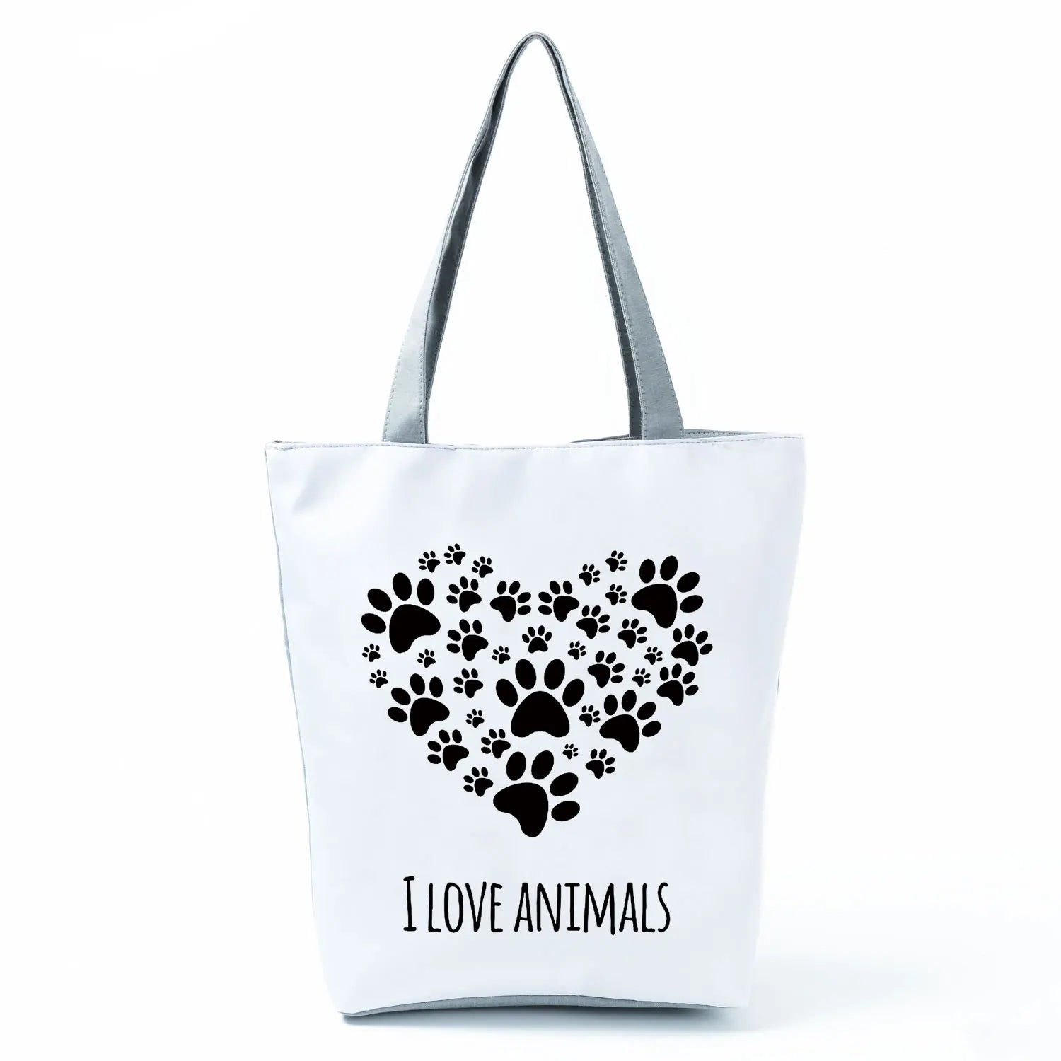 Fashion Dogs Paws Handbags Printed Love Dogs Shopping Bag Casual Women Shoulder Bag Summer Kawaii Female Tote Travel Beach Bag