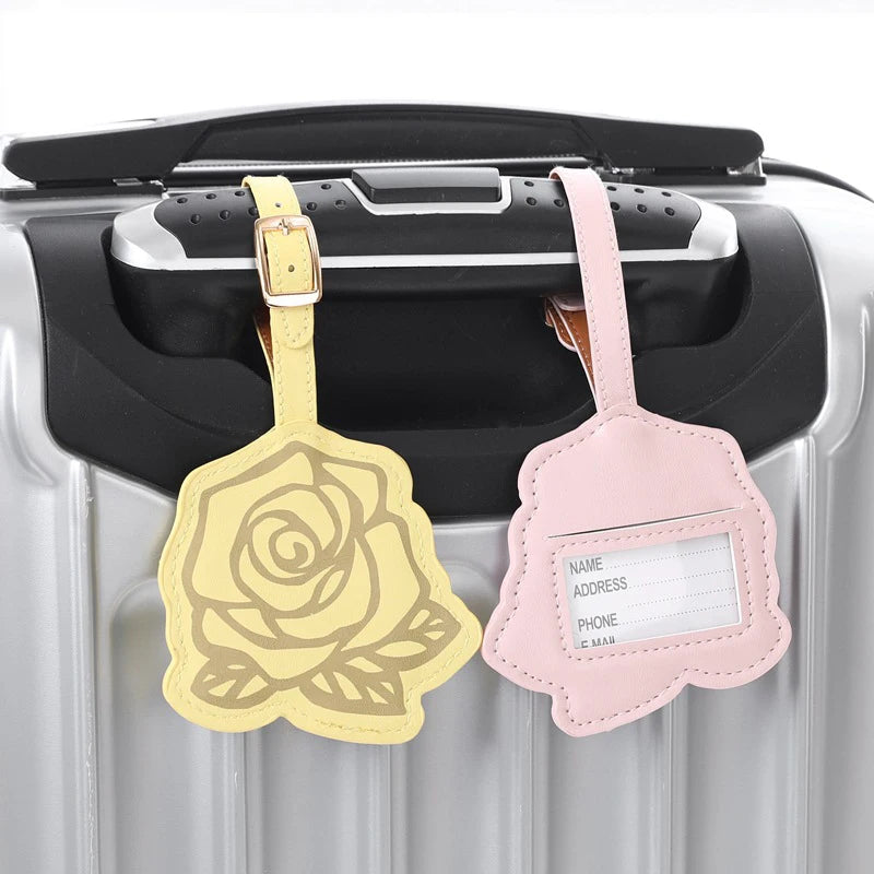 Creative Butterfly& Flower Luggage Tag Women Men Portable Label Suitcase Id Address Holder Bag Pendant Travel Accessories