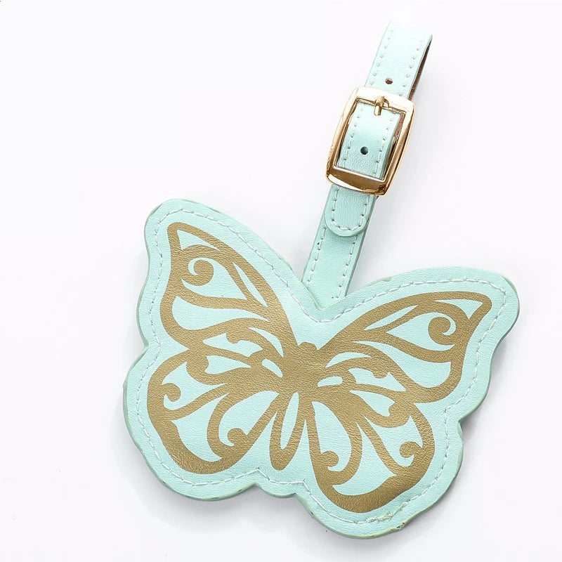 Creative Butterfly& Flower Luggage Tag Women Men Portable Label Suitcase Id Address Holder Bag Pendant Travel Accessories
