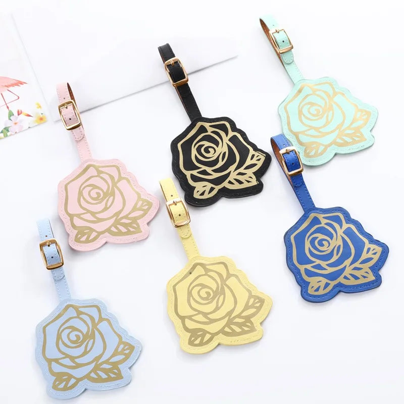Creative Butterfly& Flower Luggage Tag Women Men Portable Label Suitcase Id Address Holder Bag Pendant Travel Accessories