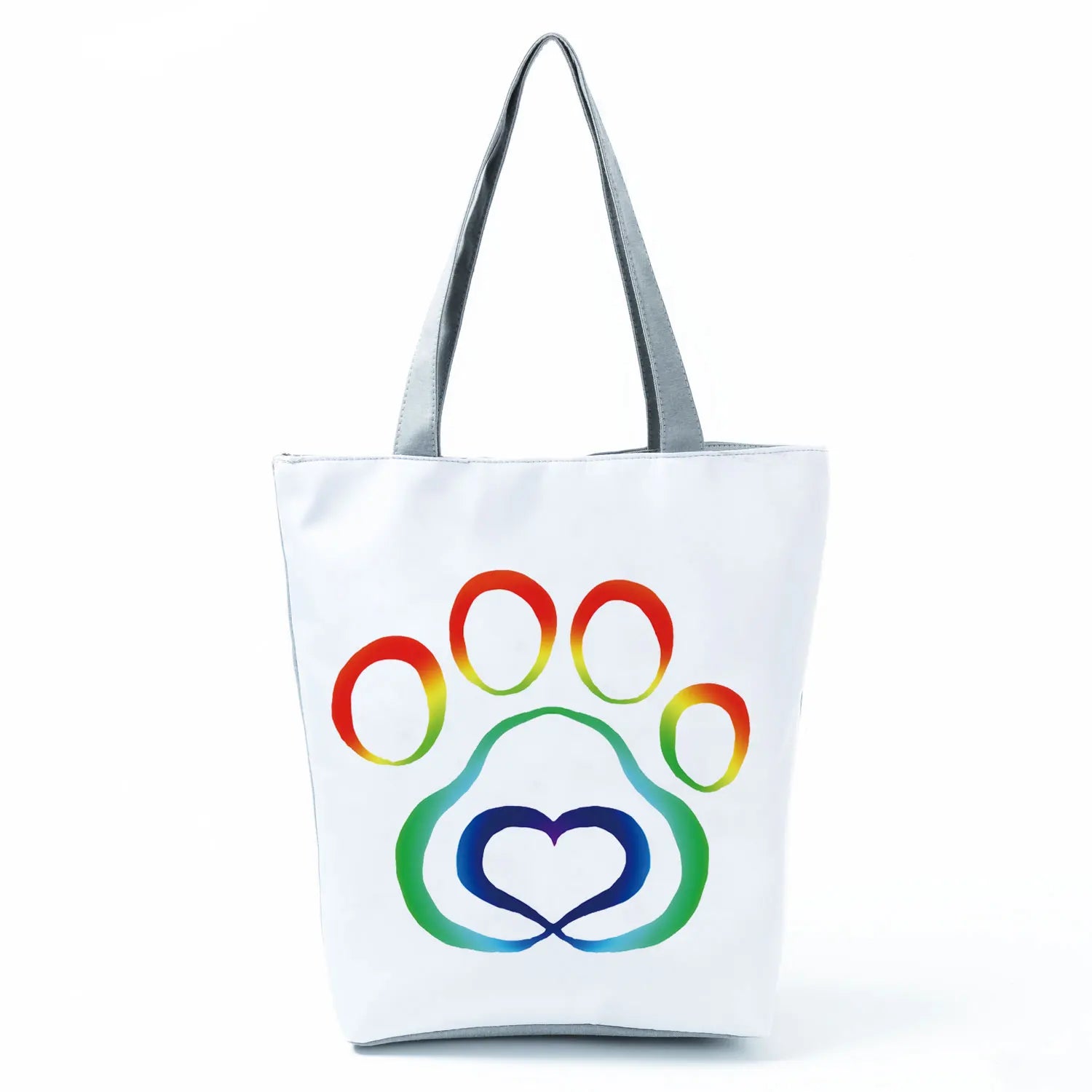 Fashion Dogs Paws Handbags Printed Love Dogs Shopping Bag Casual Women Shoulder Bag Summer Kawaii Female Tote Travel Beach Bag