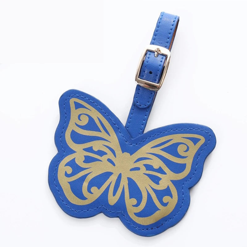 Creative Butterfly& Flower Luggage Tag Women Men Portable Label Suitcase Id Address Holder Bag Pendant Travel Accessories